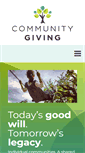 Mobile Screenshot of communitygiving.org